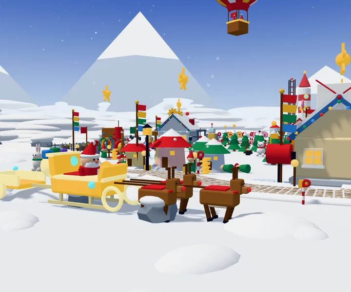 Golden sleigh